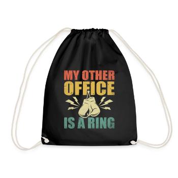 Mon autre bureau est un athlète de gymnastique de sport de ring - Sac de sport léger - noir - Devant