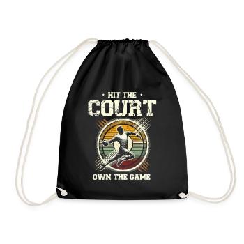 Frapper le terrain Posséder le jeu Handball Sports Athlète - Sac de sport léger - noir - Devant