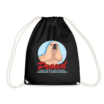 Cocker américain Spaniel Dad Gift - Sac de sport léger - noir - Devant