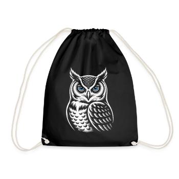 Hibou - Sac de sport léger - noir - Devant