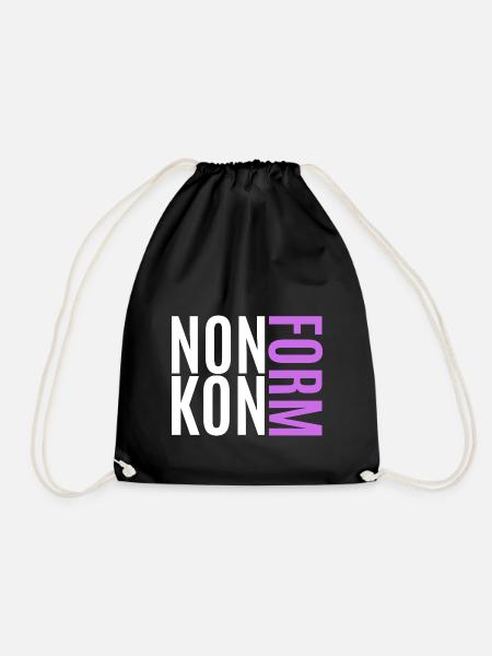 Nonkonform - Turnbeutel - Schwarz