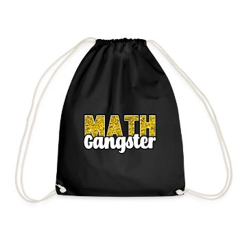 Math Gangster - Drawstring Bag - black - Front