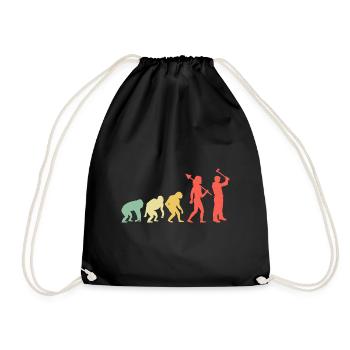 Evolution Axe Throwing Target Hatchet Thrower - Drawstring Bag - black - Front