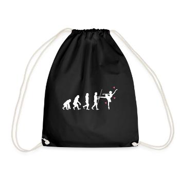 Ballett Ballerina Tanzen Dance Evolution - Turnbeutel - Schwarz - Vorne