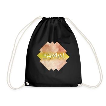 Spain - Spain - Drawstring Bag - black - Front