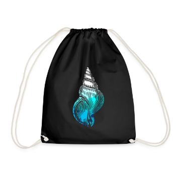 Vie marine sous-marine Seashell mer profonde - Sac de sport léger - noir - Devant