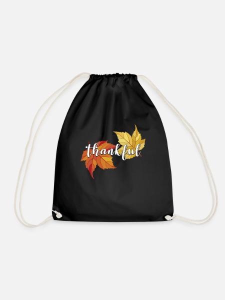 Goldener Herbst Schönste Jahreszeit Laub Geschenk - Turnbeutel - Schwarz