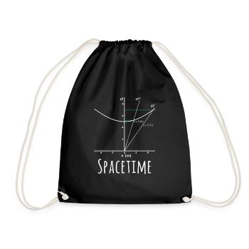 Chemise Nerd Drôle de Physics Spacetime - Sac de sport léger - noir - Devant