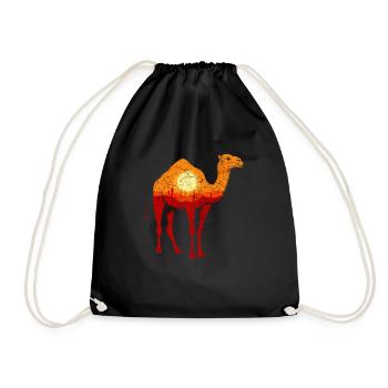 Desert Camel Sahara Arabia Savannah Orient Vintage - Sac de sport léger - noir - Devant