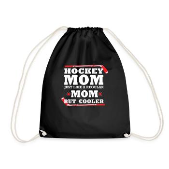 Eishockey Eishockeyspieler Hockey Wintersport Mutt - Turnbeutel - Schwarz - Vorne