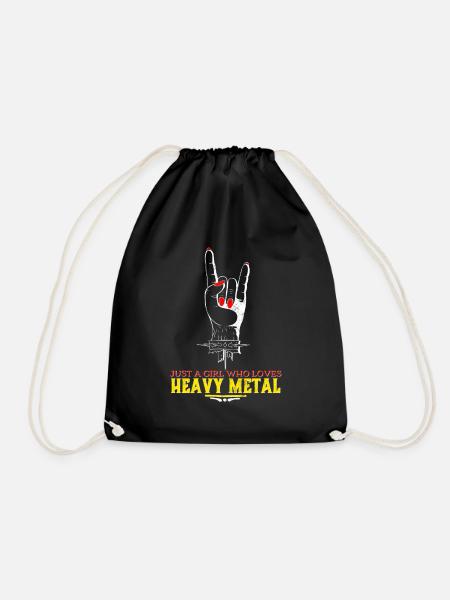 Heavy Metal - Drawstring Bag - black