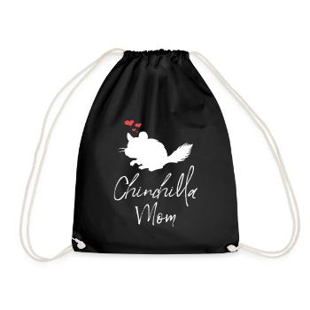 Chinchilla Mom - Turnbeutel - Schwarz - Vorne