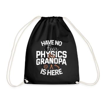 Physique Papy Retraité Professeur de Physique Retraite Drôle - Sac de sport léger - noir - Devant