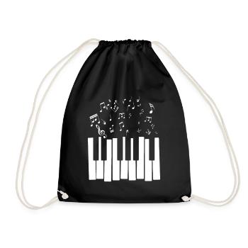 Piano Partitions Musique Classique Cadeau Musicien - Sac de sport léger - noir - Devant