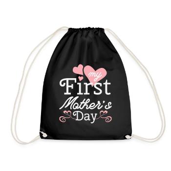 Cadeau de reconnaissance des parents pour la fête des mères - Sac de sport léger - noir - Devant