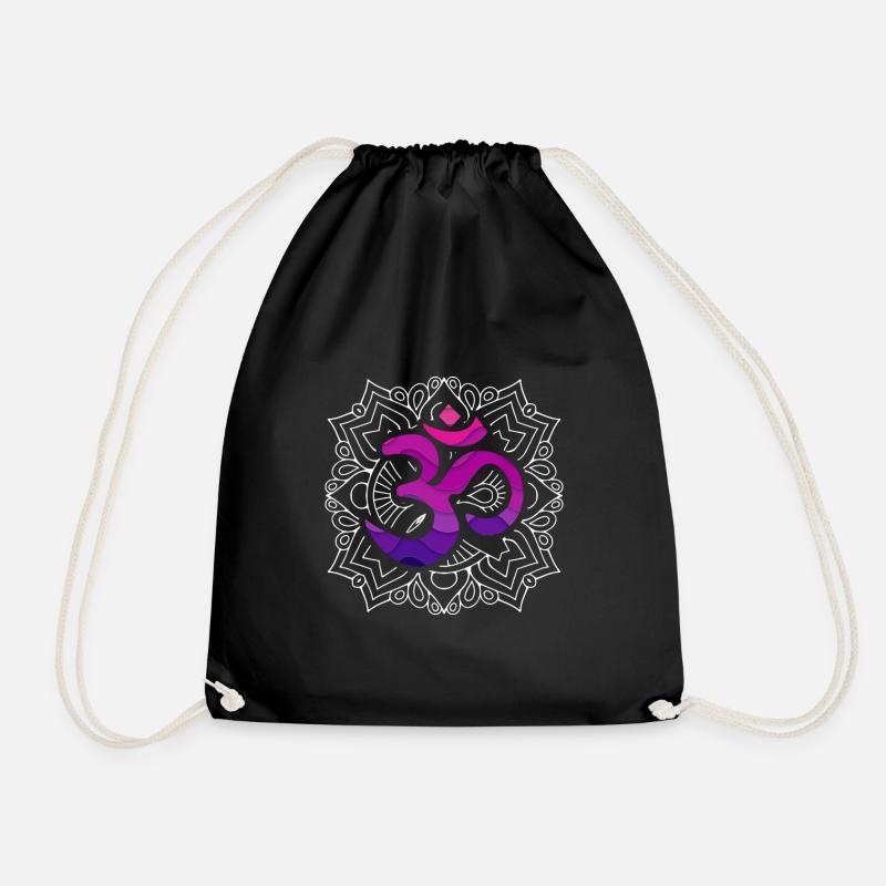 Reiki - Drawstring Bag - black