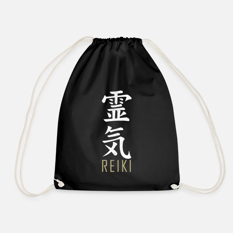 Reiki - Turnbeutel - Schwarz