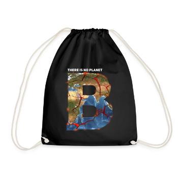 There is no Planet b Friday for the future - Drawstring Bag - black - Front
