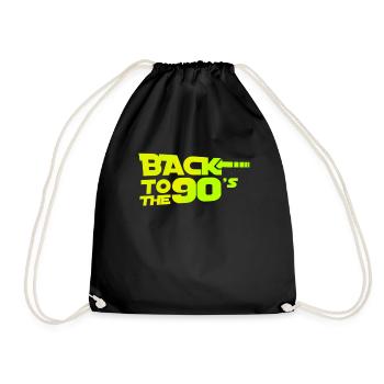Back To The 90s - Turnbeutel - Schwarz - Vorne