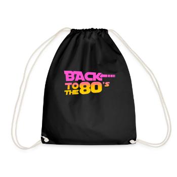 Retour aux années 80 - Sac de sport léger - noir - Devant