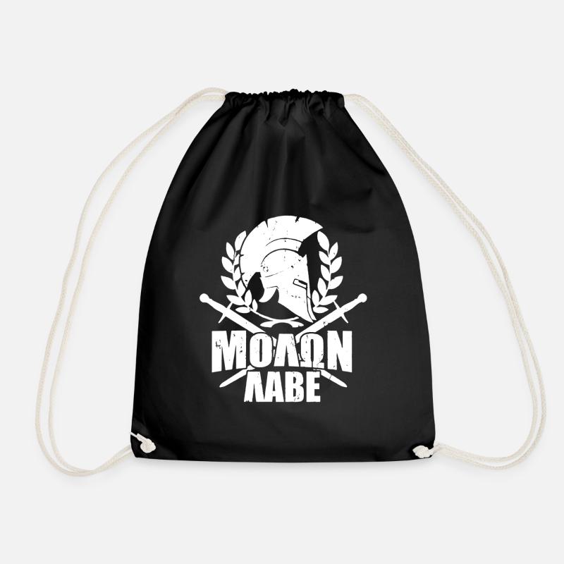 Molon Labe T-Shirt - Turnbeutel - Schwarz