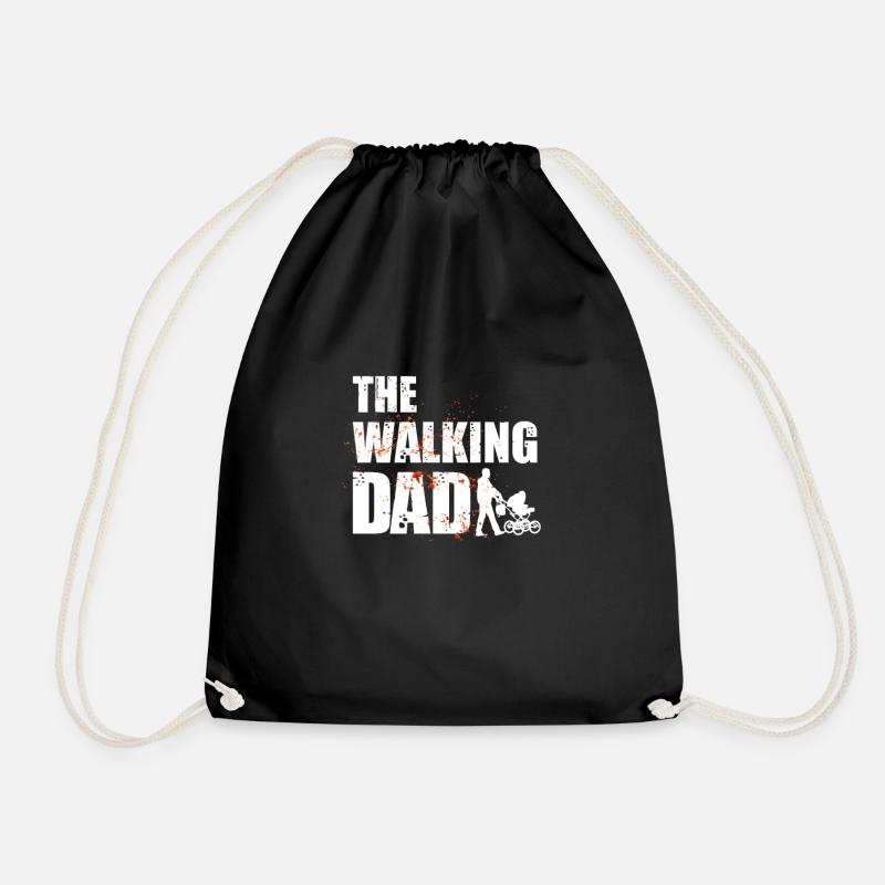 Werdender Vater Papa Baby The Walking Dad Geschenk - Turnbeutel - Schwarz