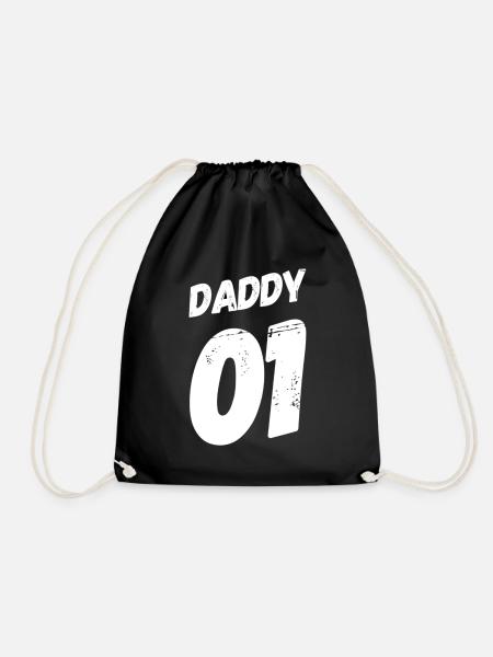 daddy 01 - Turnbeutel - Schwarz