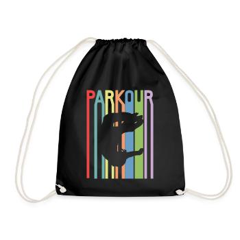 Parkour - Turnbeutel - Schwarz - Vorne