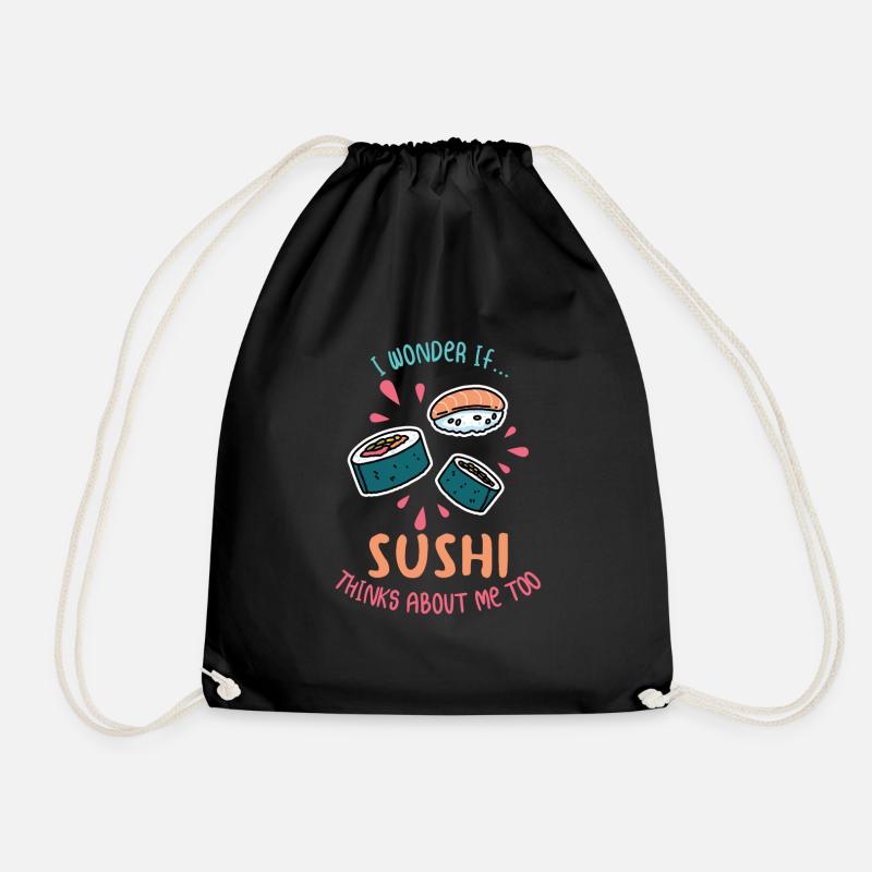 Sushi - Turnbeutel - Schwarz