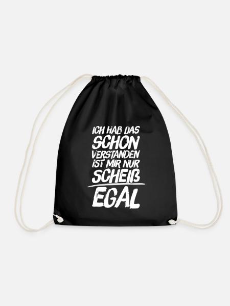 ich hab das schon verstanden - Turnbeutel - Schwarz