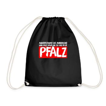 PFÄLZER - ANNERSCHWU ISS ANNERSCH - Turnbeutel - Schwarz - Vorne