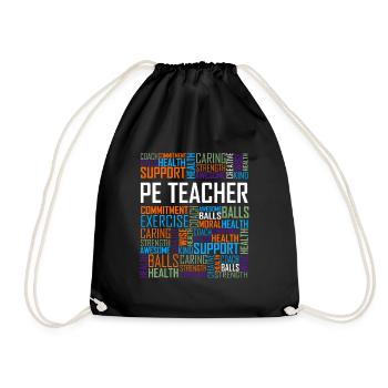 Le prof de l'EPS - Sac de sport léger - noir - Devant