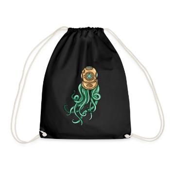 Octopus Scuba Diver - Sac de sport léger - noir - Devant