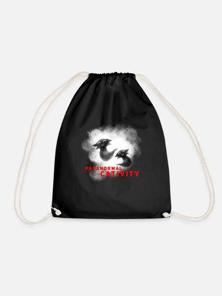 PARANORMAL CATIVITY - Drawstring Bag - black