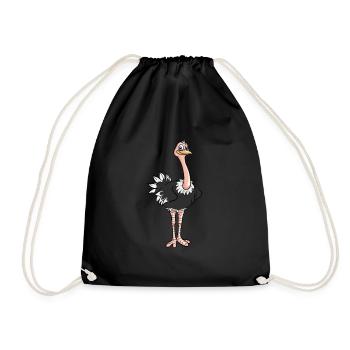 Autruche - Sac de sport léger - noir - Devant
