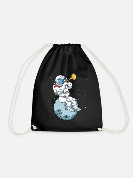 Trompette chemise enfants groupe d'astronautes musique jazz - Sac de sport léger - noir