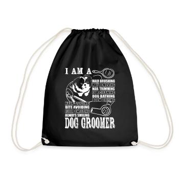 Promesse du toiletteur pour chiens - Sac de sport léger - noir - Devant
