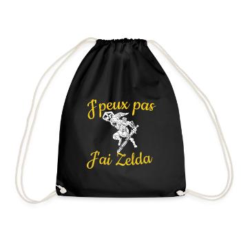 J'peux pas J'ai Z - Sac de sport léger - noir - Devant