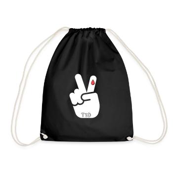 Diabetes TYPE 1 medicine gift idea - Drawstring Bag - black - Front