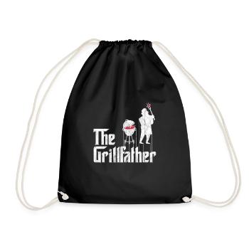 Grillfather Grill Grillmeister cadeau de grillade - Sac de sport léger - noir - Devant