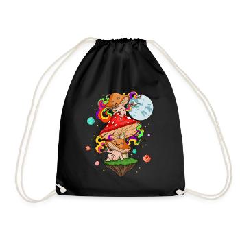 Magic Mushroom Shirt Shrooms Hallucinogenic mushrooms - Drawstring Bag - black - Front