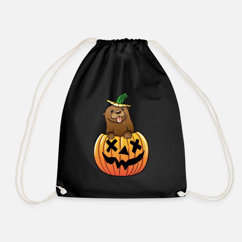 Otter Halloween - Turnbeutel - Schwarz