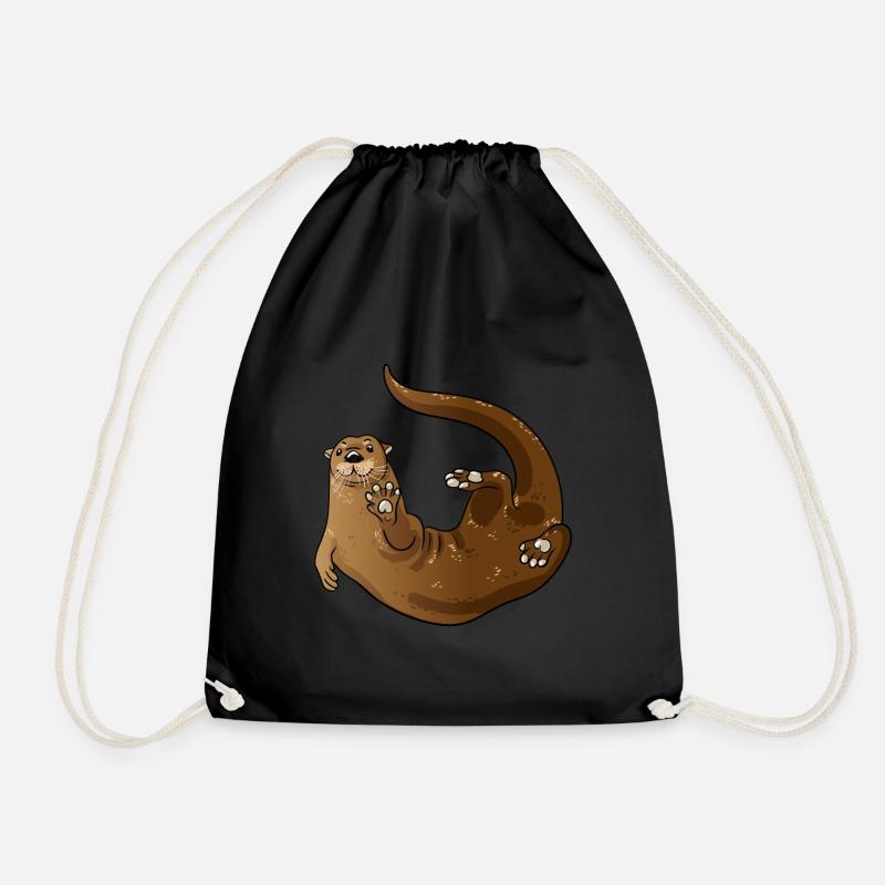 Otter - Turnbeutel - Schwarz