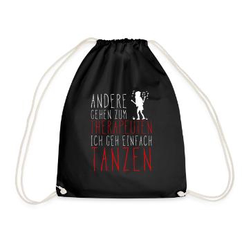 Ich geh tanzen ! GESCHENKIDEE GEBURTSTAG - Turnbeutel - Schwarz - Vorne