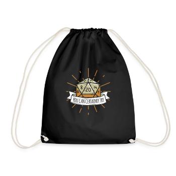 You can Certainly Try Dragon Dice Wizard Gamer - Drawstring Bag - black - Front