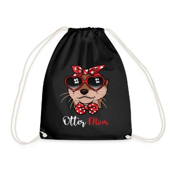 Loutre cadeau femmes loutre amoureux de la loutre - Sac de sport léger - noir - Devant
