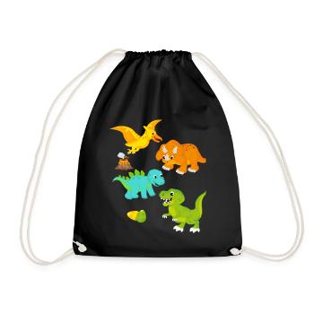 Cadeau pour bébés Dino Kids World - Sac de sport léger - noir - Devant