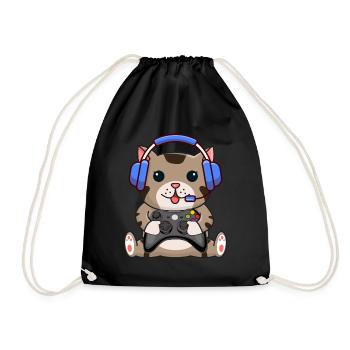 Gamer Gamer Funny DNA - Sac de sport léger - noir - Devant