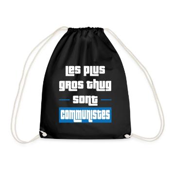 cadeau drôle gros thug communiste - Sac de sport léger - noir - Devant