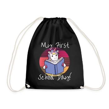 Licorne Fable Drôle cadeau - Sac de sport léger - noir - Devant